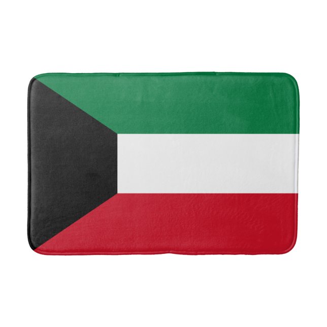 Tapete De Banheiro Bandeira do Kuwait (Frente)