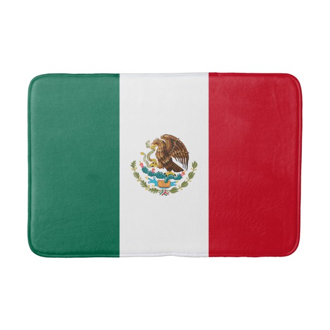 Tapete De Banheiro Bandeira do México (Frente)