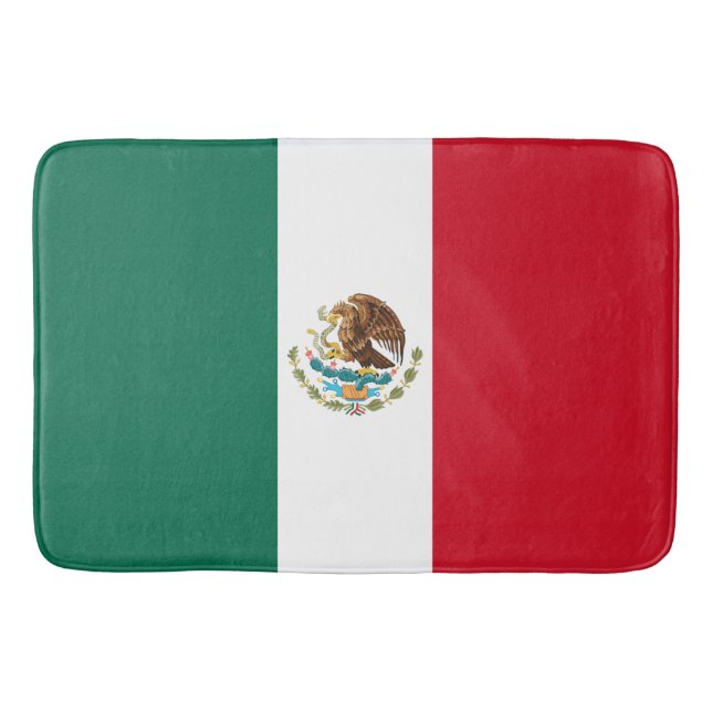 Tapete De Banheiro Bandeira do México, Bandera da República Mexicana (Frente)