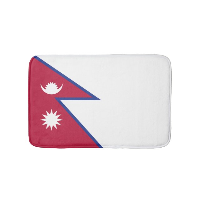 Tapete De Banheiro Bandeira do Nepal (frente)