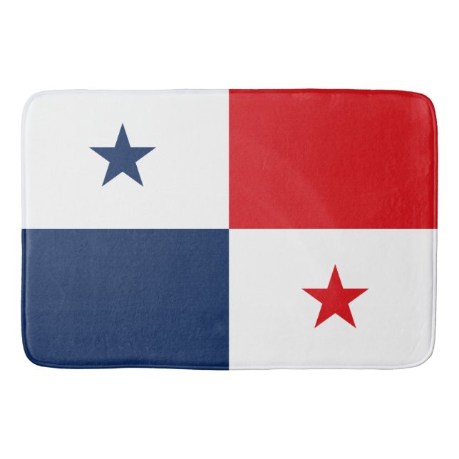 Tapete De Banheiro Bandeira do Panamá (Frente)