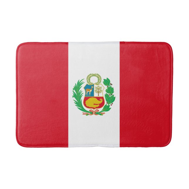 Tapete De Banheiro Bandeira do Peru (Frente)