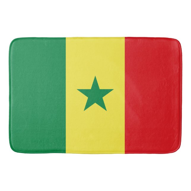 Tapete De Banheiro Bandeira do Senegal (Frente)