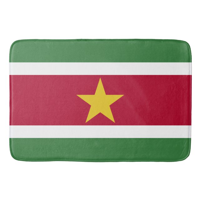 Tapete De Banheiro Bandeira do Suriname (Frente)
