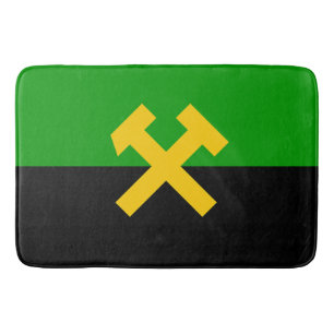 Tapete De Banheiro Bandeira dos Mineiros e dos Trabalhadores das Mina