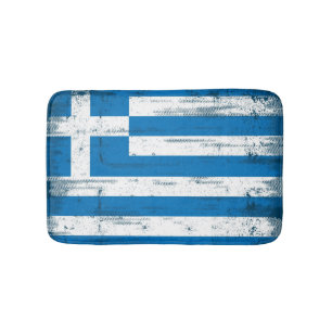 Tapete De Banheiro Bandeira grega do grunge