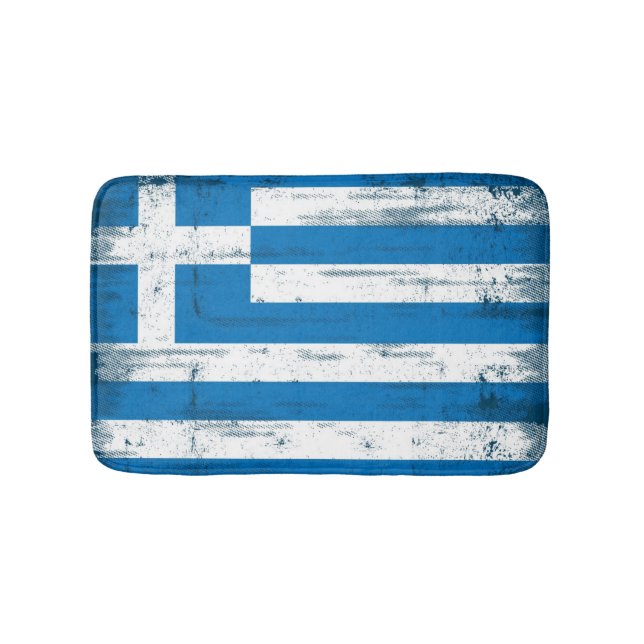 Tapete De Banheiro Bandeira grega do grunge (frente)