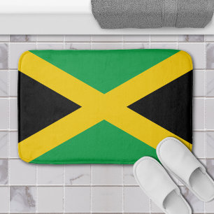 Tapete De Banheiro bandeira jamaicana da Ilha Caribe da Jamaica