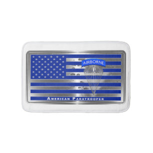 Tapete De Banheiro Bandeira Paraquedista Americana