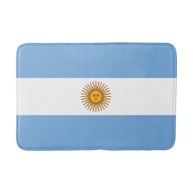 Tapete De Banheiro Bandeira Patriótica Argentina (Frente)