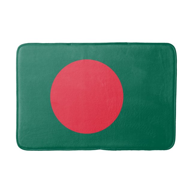 Tapete De Banheiro Bandeira Patriótica Bangladesh (Frente)