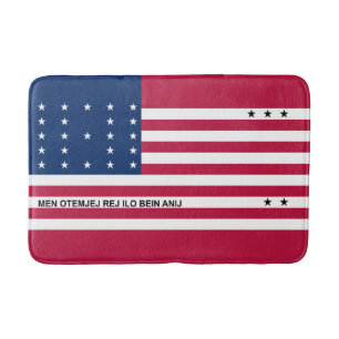 Tapete De Banheiro Bandeira Patriótica do Atol de Bikini