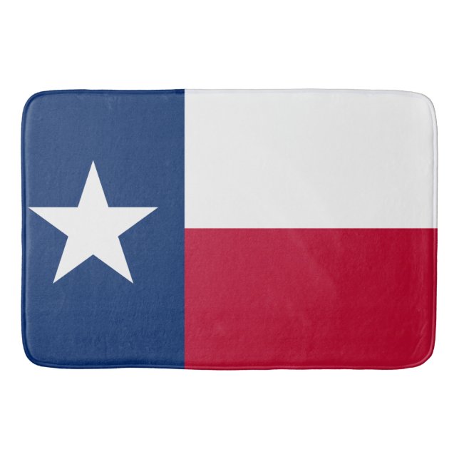 Tapete De Banheiro Bandeira patriótica do estado de Texas (Frente)