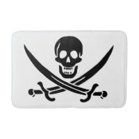 Bandeira Pirata Caveira Espadas Cruzadas