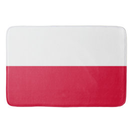 Tapete De Banheiro Bandeira Polonesa (Polônia) Bath Mat