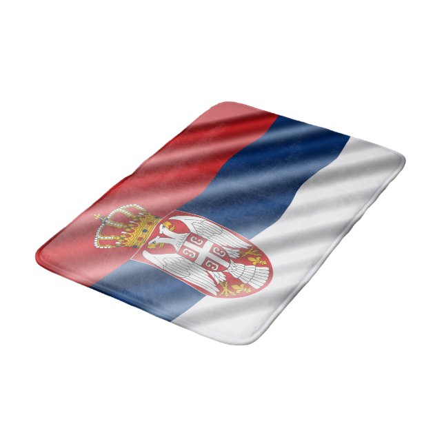 Tapete De Banheiro Bandeira sérvio (Angulado)