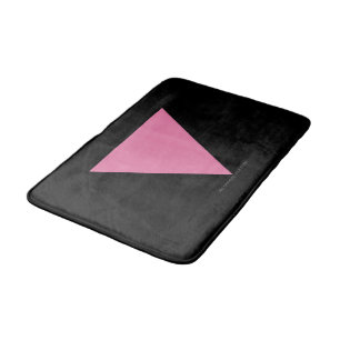 Tapete De Banheiro bandeira triângulo rosa SlipperyJoe's símbolo rosa