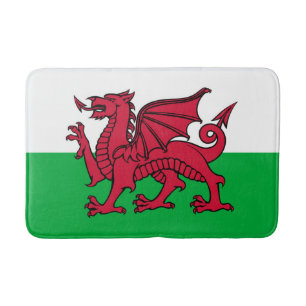 Tapete De Banheiro Bandeira Welsh Flag Mat