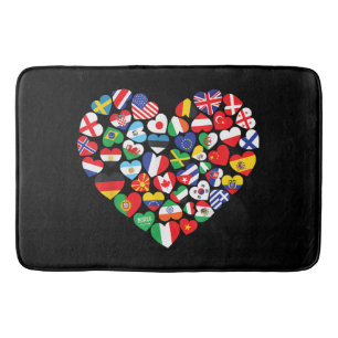 Tapete De Banheiro Bandeiras de países de bandeira internacional mund