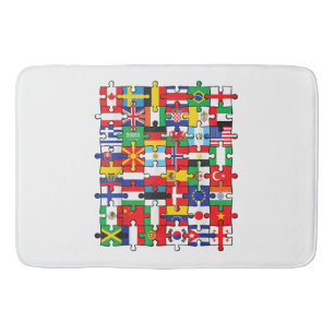 Tapete De Banheiro Bandeiras de países de bandeira internacional mund