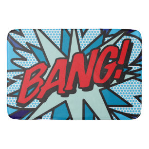 Tapete De Banheiro BANG Fun Modern Comic Book - Pop Art