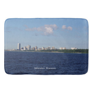 Tapete De Banheiro Banheira de Milwaukee Skyline