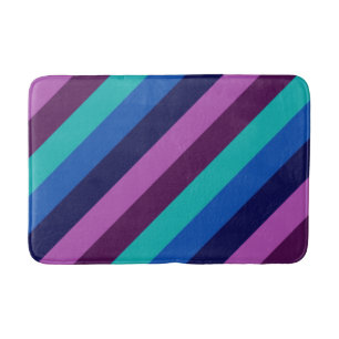 Tapete De Banheiro Banheira Roxa Azul, Rasgos, Medium Bath Mat