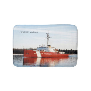 Tapete De Banheiro Banheira vermelha Mackinaw WAGB 83