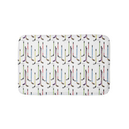 Tapete De Banheiro Banheiro das varas de hóquei