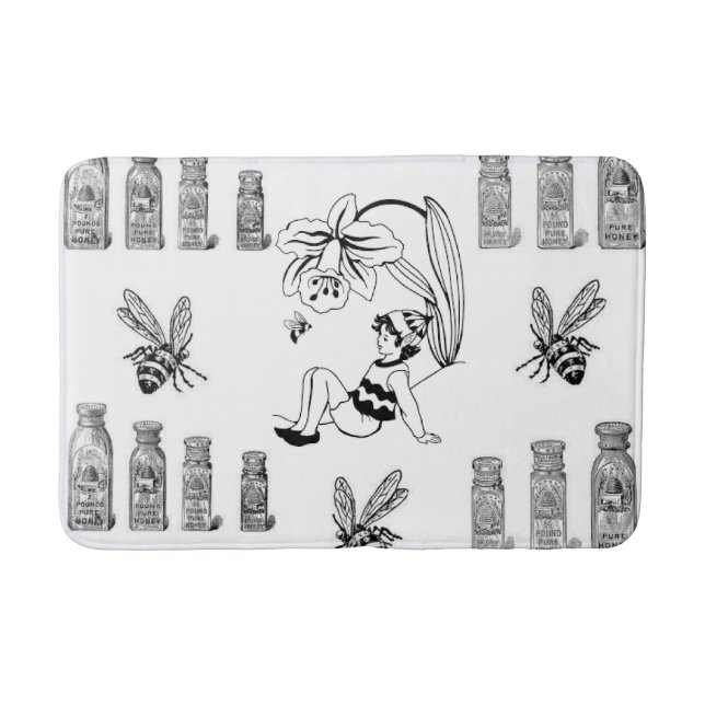 Tapete De Banheiro banheiro de abelhão (Frente)