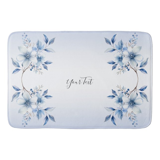 Tapete De Banheiro Banho-maria Azul (Frente)