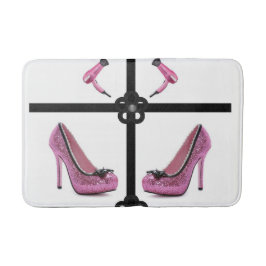 Tapete De Banheiro banho-maria rosa