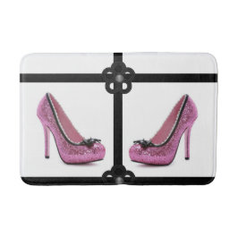 Tapete De Banheiro banho-maria rosa