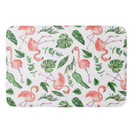 Tapete De Banheiro Banhroom Tropical Pink Flamingo Pattern v2