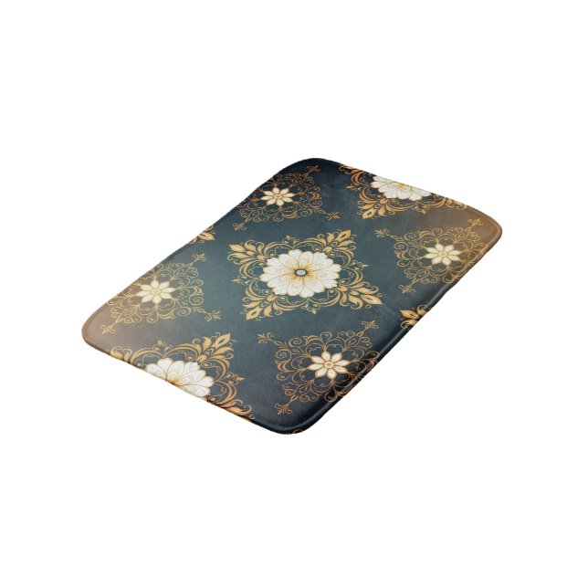 Tapete De Banheiro "Barockes Ornament-Muster in Gold und Schwarz" Dec (Angulado)