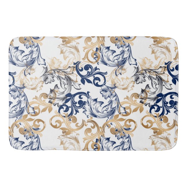 Tapete De Banheiro Baroque-Style Retro Classic Pattern  (Frente)