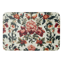 Tapete De Banheiro Barroco italiano. Flores e Folhas Chic