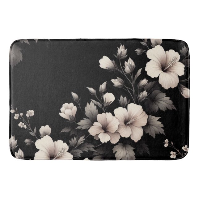 Tapete De Banheiro Bashful Hibiscus (Frente)