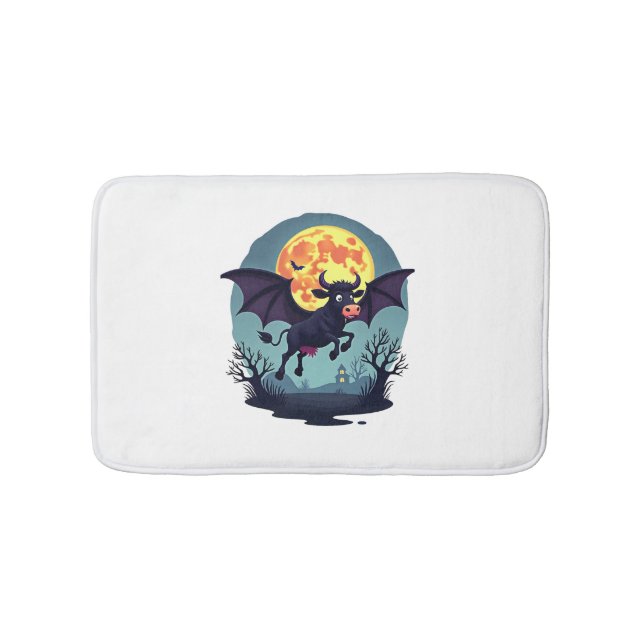 Tapete De Banheiro Bat Cow à meia-noite (frente)