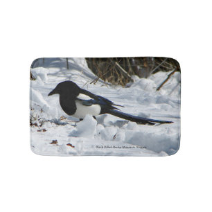 Tapete De Banheiro Batata de Magrebe da Montanha Rochosa Negro