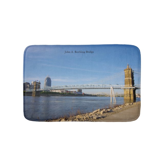 Tapete De Banheiro Batata de ponte John A. Roebling (frente)