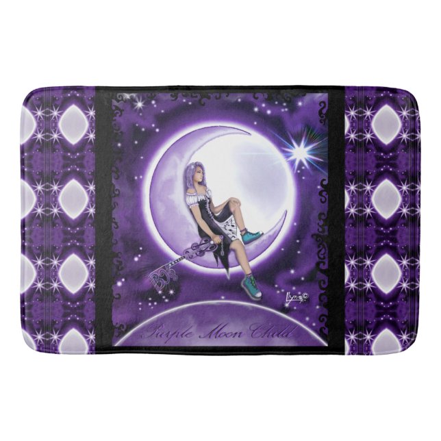 Tapete De Banheiro Bath Child-Bath Mat Roxo (Frente)