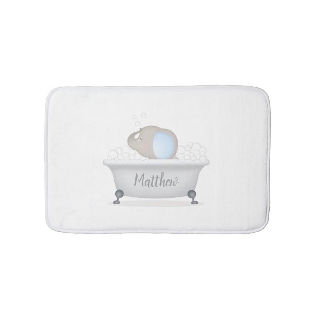 Tapete De Banheiro Bath de Bubble de Baby Elephant (frente)