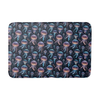 Tapete De Banheiro Bath Mat, água-vivas colorida - Mar do oceano Whim