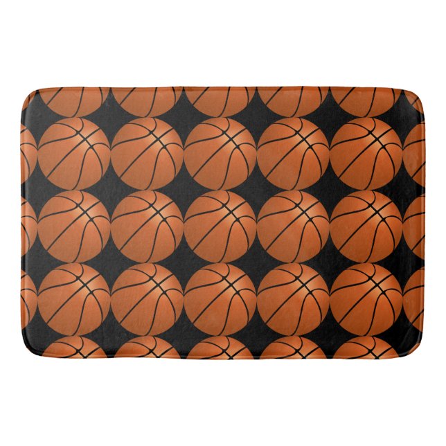 Tapete De Banheiro Bath Mat, atleta desportiva de basquete (Frente)