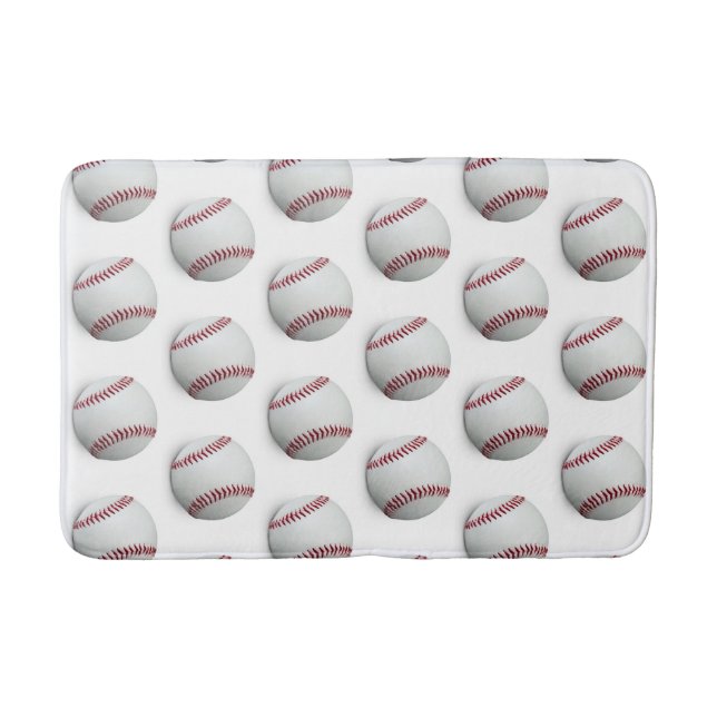 Tapete De Banheiro Bath Mat Baseball (Frente)