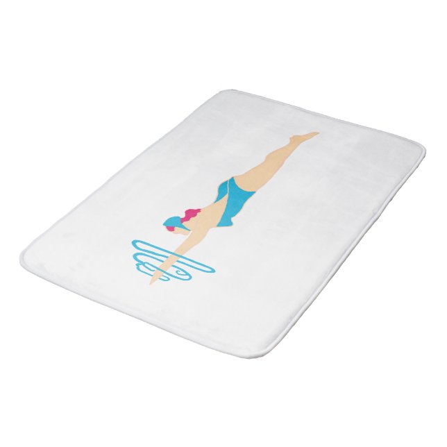 Tapete De Banheiro Bath Mat. Bath Bath, de Cabeça Vermelha (Angulado)