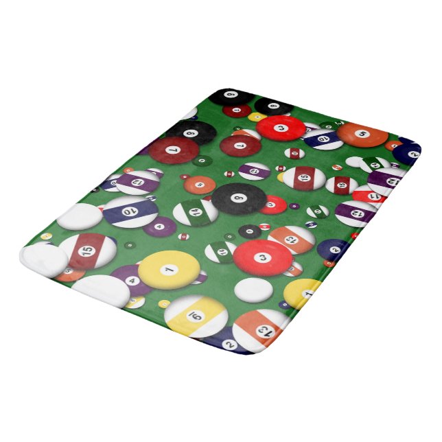 Tapete De Banheiro Bath Mat - Billiards (Angulado)