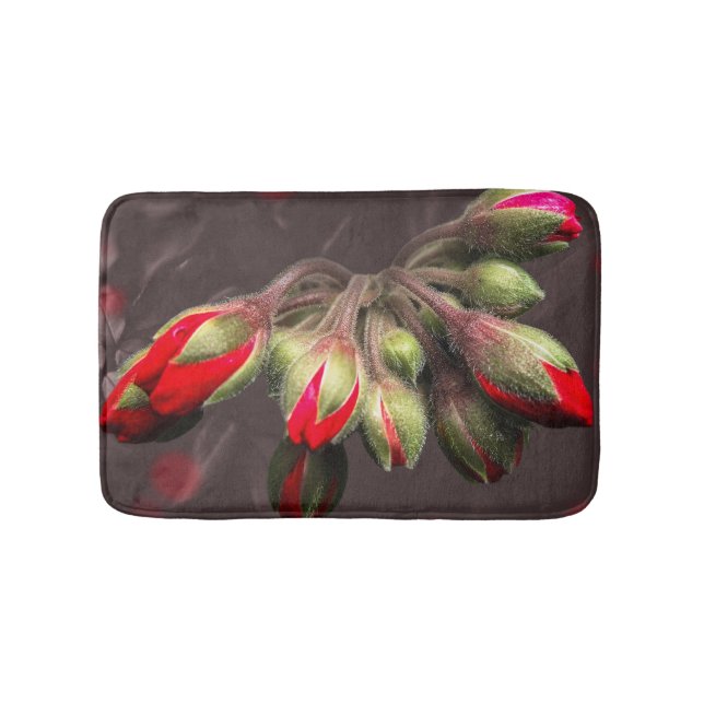 Tapete De Banheiro Bath Mat Bloom Red And Dark (frente)