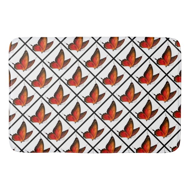 Tapete De Banheiro Bath Mat/Butterflies (Frente)